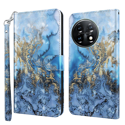 For OnePlus 11 3D Painting Pattern TPU + PU Leather Phone Case(Milky Way) - OnePlus Cases by buy2fix | Online Shopping UK | buy2fix