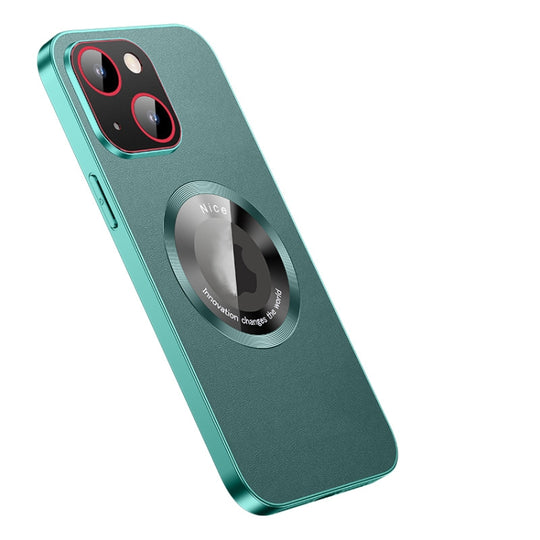 For iPhone 14 Pro R-JUST RH05 Magnetic Leather Metal Phone Case(Green)