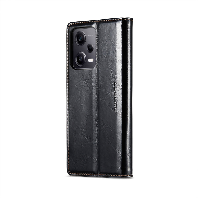 For Xiaomi Redmi Note 12 Pro 5G / Poco X5 Pro CaseMe 003 Crazy Horse Texture Leather Phone Case(Black) - Xiaomi Cases by CaseMe | Online Shopping UK | buy2fix