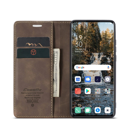For OPPO Reno8 T 5G CaseMe 013 Multifunctional Horizontal Flip Leather Phone Case(Coffee) by CaseMe
