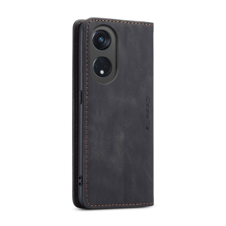 For OPPO Reno8 T 5G CaseMe 013 Multifunctional Horizontal Flip Leather Phone Case(Black) by CaseMe