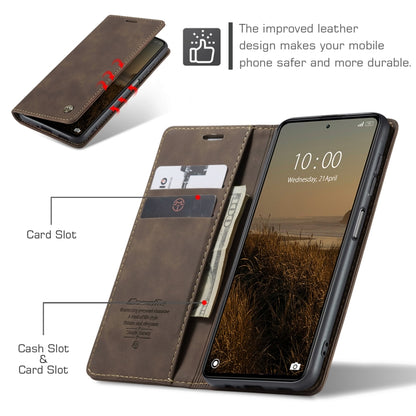 For Xiaomi Redmi Note 12 Pro 5G / Poco X5 Pro CaseMe 013 Multifunctional Horizontal Flip Leather Phone Case(Coffee) by CaseMe