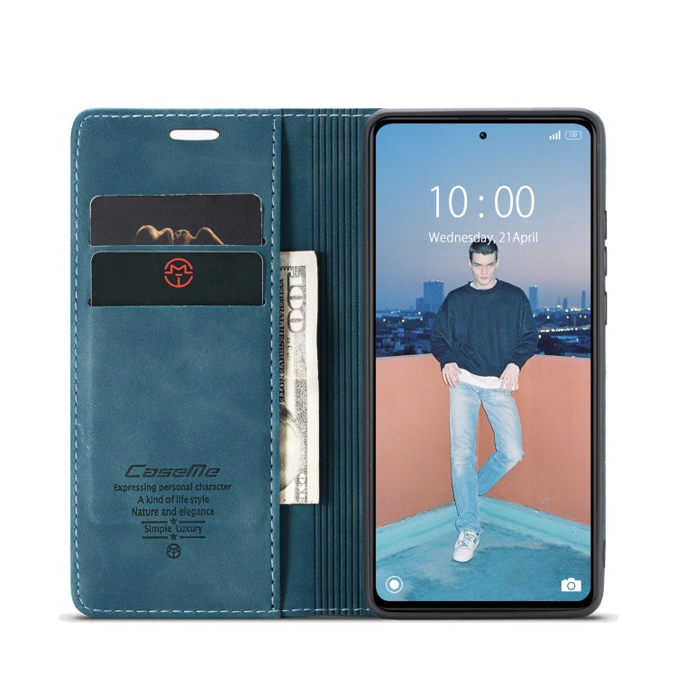 For Xiaomi Redmi Note 12 Pro 5G / Poco X5 Pro CaseMe 013 Multifunctional Horizontal Flip Leather Phone Case(Blue) - Xiaomi Cases by CaseMe | Online Shopping UK | buy2fix