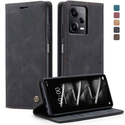 For Xiaomi Redmi Note 12 Pro 5G / Poco X5 Pro CaseMe 013 Multifunctional Horizontal Flip Leather Phone Case(Black) by CaseMe