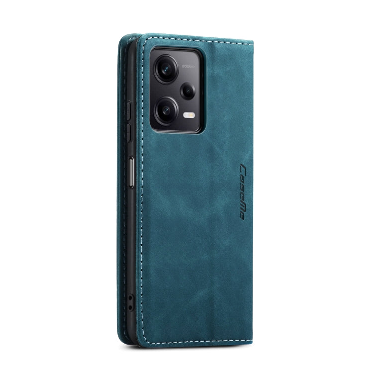 For Xiaomi Redmi Note 12 Pro+ 5G CaseMe 013 Multifunctional Horizontal Flip Leather Phone Case(Blue) by CaseMe