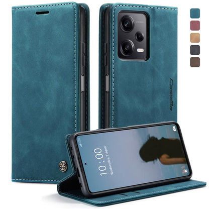 For Xiaomi Redmi Note 12 Pro+ 5G CaseMe 013 Multifunctional Horizontal Flip Leather Phone Case(Blue) by CaseMe