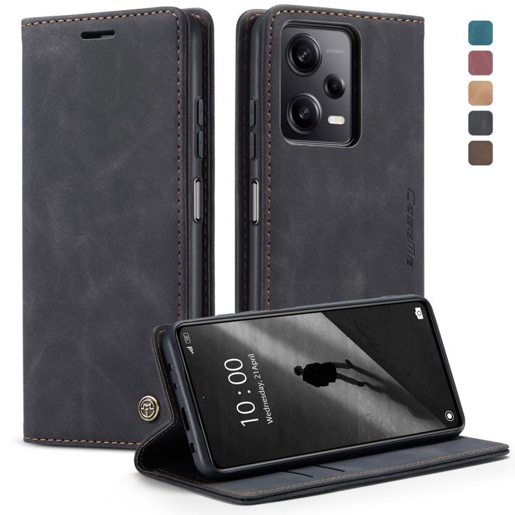 For Xiaomi Redmi Note 12 Pro+ 5G CaseMe 013 Multifunctional Horizontal Flip Leather Phone Case(Black) by CaseMe