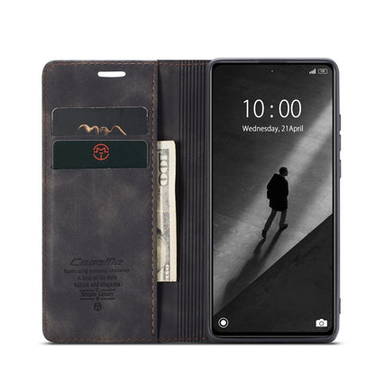 For Xiaomi Redmi Note 12 Pro+ 5G CaseMe 013 Multifunctional Horizontal Flip Leather Phone Case(Black) by CaseMe