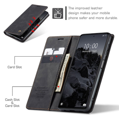 For Xiaomi Redmi Note 12 Pro+ 5G CaseMe 013 Multifunctional Horizontal Flip Leather Phone Case(Black) by CaseMe
