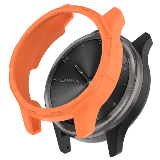For Garmin Vivomove Trend Armor Hollow Watch Protective Case(Orange) by buy2fix