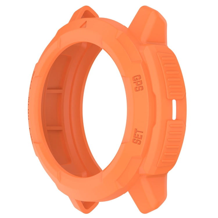 For Garmin Instinct Crossover Armor Hollow Watch Protective Case(Orange) by buy2fix
