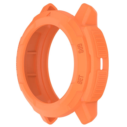 For Garmin Instinct Crossover Armor Hollow Watch Protective Case(Orange) by buy2fix