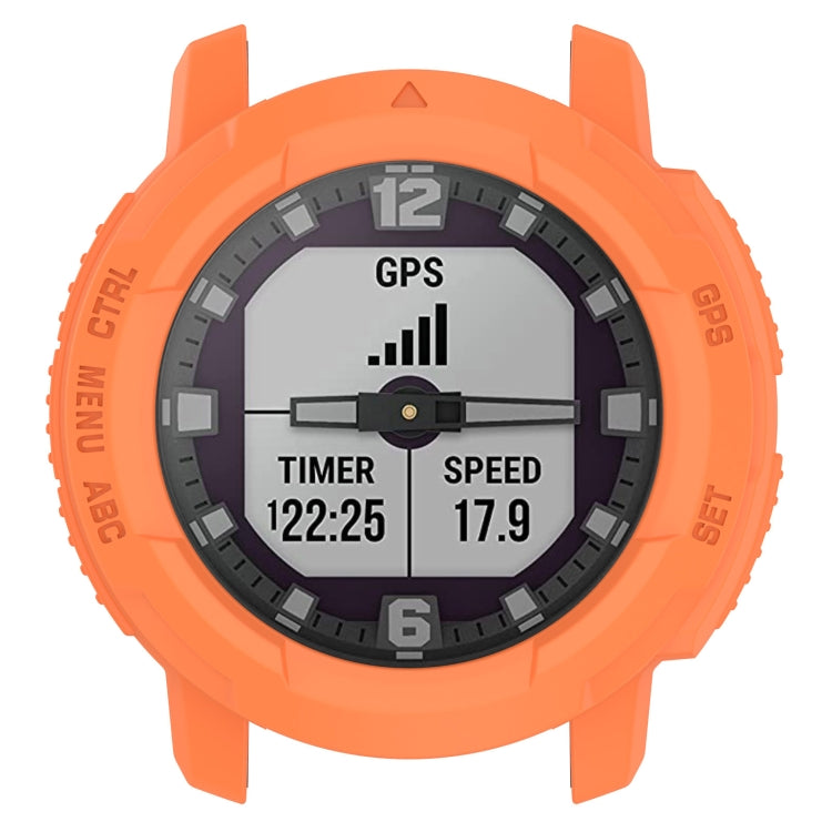 For Garmin Instinct Crossover Armor Hollow Watch Protective Case(Orange) by buy2fix