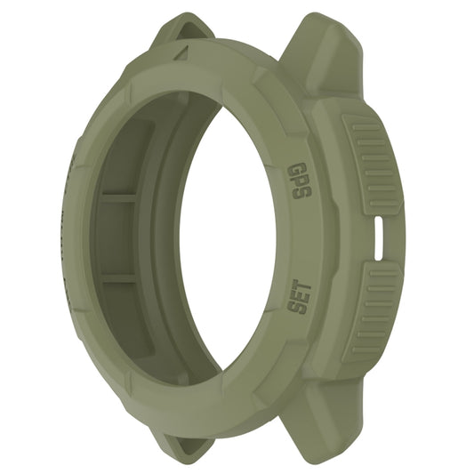For Garmin Instinct Crossover Armor Hollow Watch Protective Case(Jungle Green) by buy2fix