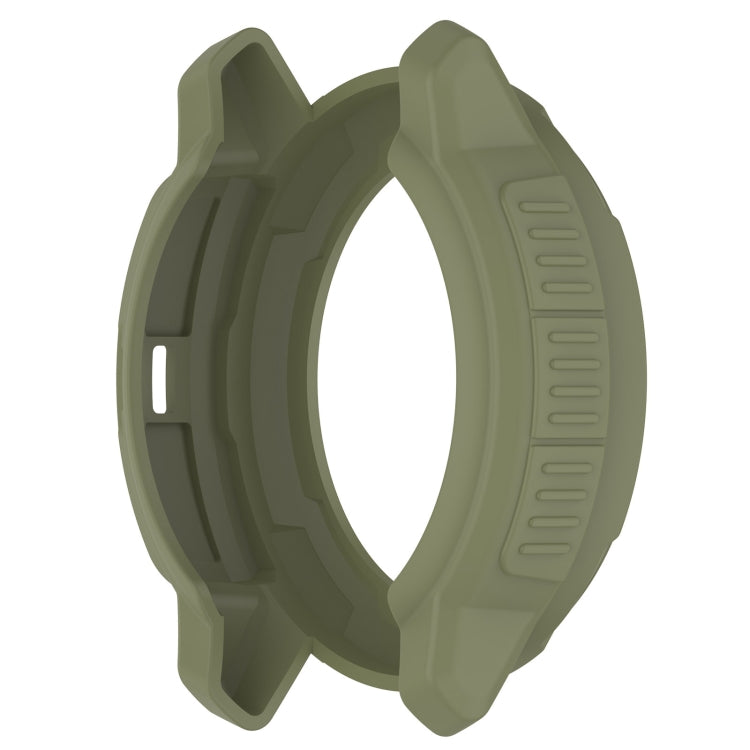 For Garmin Instinct Crossover Armor Hollow Watch Protective Case(Jungle Green) by buy2fix