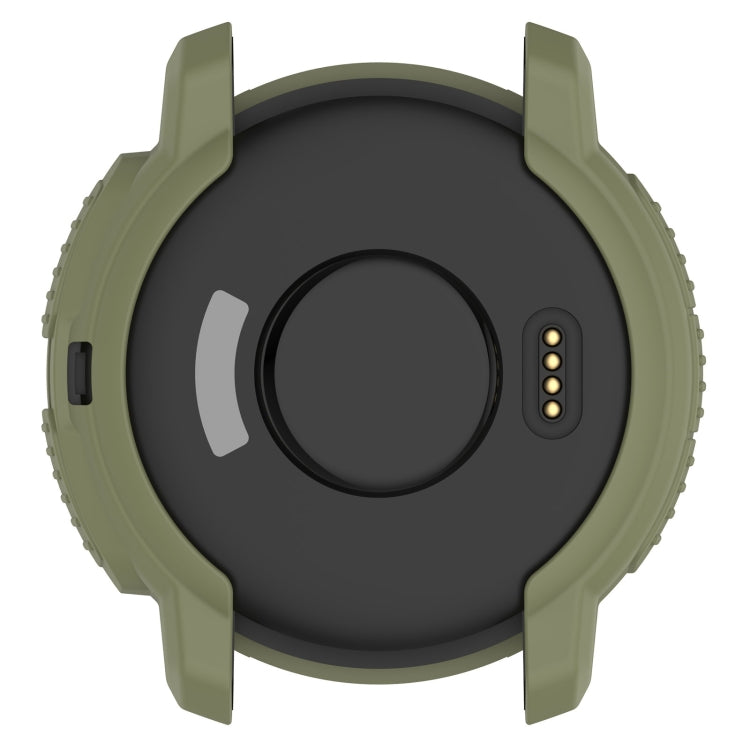 For Garmin Instinct Crossover Armor Hollow Watch Protective Case(Jungle Green) by buy2fix