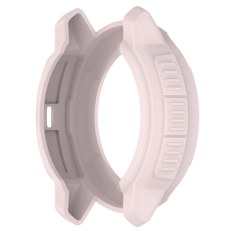 For Garmin Instinct Crossover Armor Hollow Watch Protective Case(Light Pink) by buy2fix