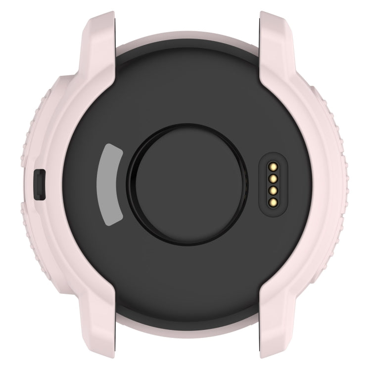 For Garmin Instinct Crossover Armor Hollow Watch Protective Case(Light Pink) by buy2fix