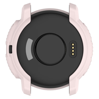 For Garmin Instinct Crossover Armor Hollow Watch Protective Case(Light Pink) by buy2fix