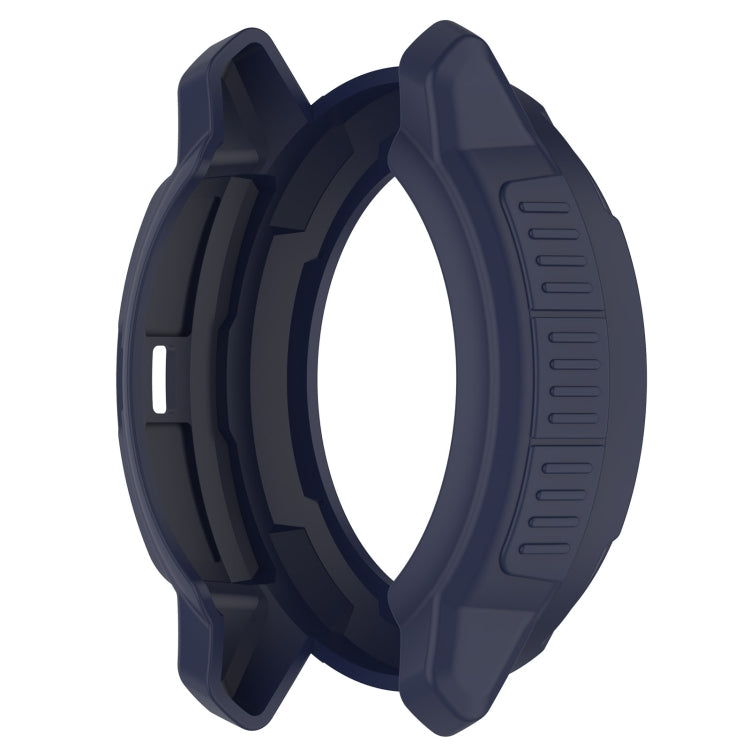 For Garmin Instinct Crossover Armor Hollow Watch Protective Case(Midnight Blue) by buy2fix