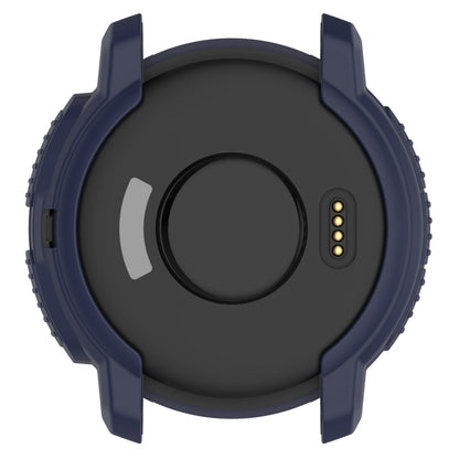 For Garmin Instinct Crossover Armor Hollow Watch Protective Case(Midnight Blue) by buy2fix