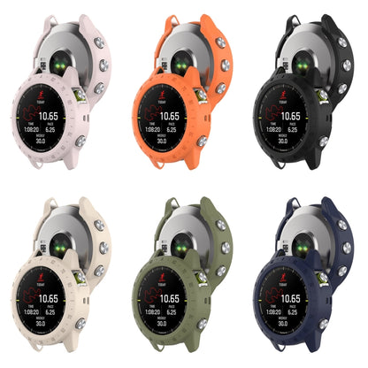 For Garmin MARQ 2 Armor Hollow Watch Protective Case(Jungle Green) by buy2fix