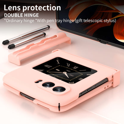 For Motorola Razr 2022 Macaron Three-piece Set Phone Case with Stylus(Pink) by buy2fix