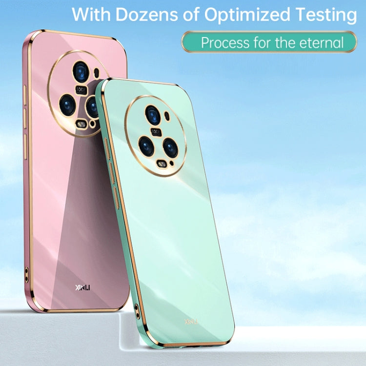 For Honor Magic5 Pro 5G XINLI Straight Edge 6D Electroplate TPU Phone Case(Pink) - Honor Cases by XINLI | Online Shopping UK | buy2fix