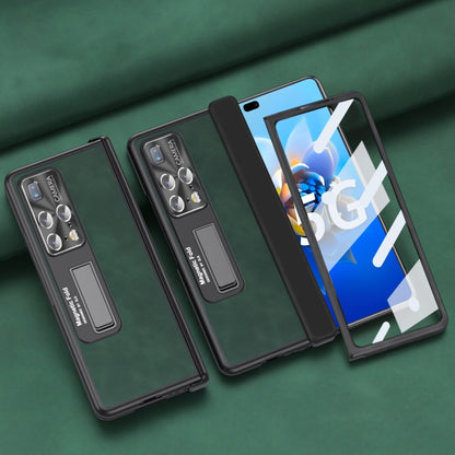 For Huawei Mate X2 5G Napa Texture All-inclusive Phone Case(Green) - Huawei Cases by buy2fix | Online Shopping UK | buy2fix