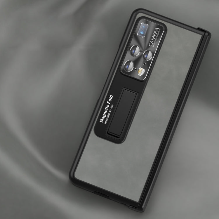 For Huawei Mate X2 5G Napa Texture All-inclusive Phone Case(Coffee) - Huawei Cases by buy2fix | Online Shopping UK | buy2fix