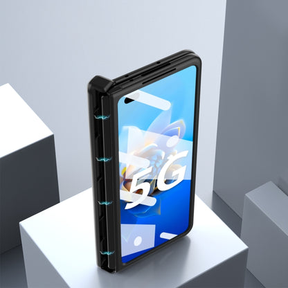 For Huawei Mate X2 5G Napa Texture All-inclusive Phone Case(Blue) - Huawei Cases by buy2fix | Online Shopping UK | buy2fix