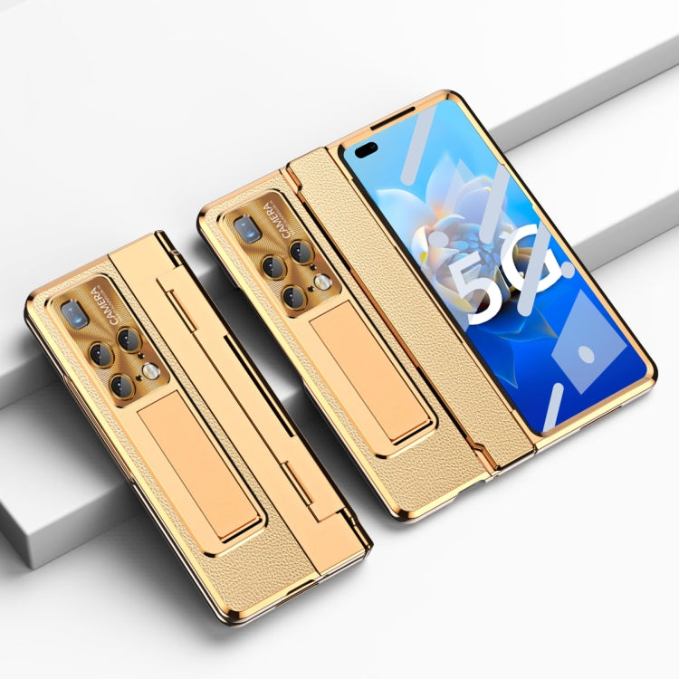 For Huawei Mate X2 Integrated Full Coverage Phone Case with Hinge(Gold+Gold) - Huawei Cases by buy2fix | Online Shopping UK | buy2fix