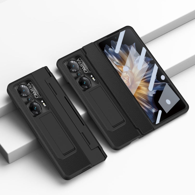 For Honor Magic Vs Integrated Full Coverage Phone Case with Hinge(Black) - Honor Cases by buy2fix | Online Shopping UK | buy2fix