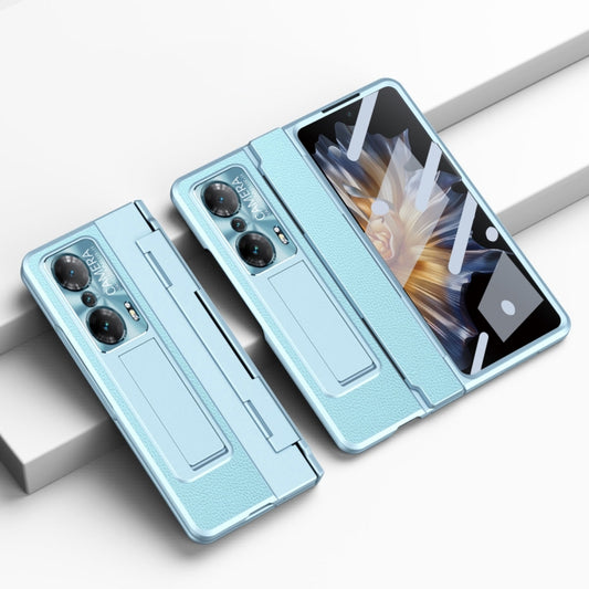 For Honor Magic Vs Integrated Full Coverage Phone Case with Hinge(Blue) - Honor Cases by buy2fix | Online Shopping UK | buy2fix