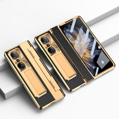 For Honor Magic Vs Integrated Full Coverage Phone Case with Hinge(Gold+Black) - Honor Cases by buy2fix | Online Shopping UK | buy2fix