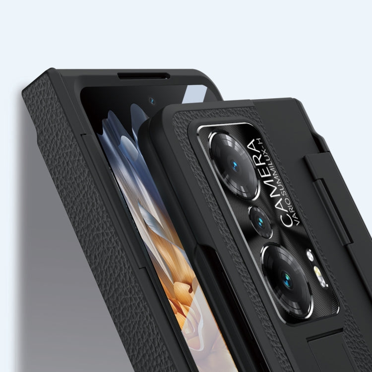 For Honor Magic Vs Integrated Full Coverage Phone Case with Hinge(Blue) - Honor Cases by buy2fix | Online Shopping UK | buy2fix