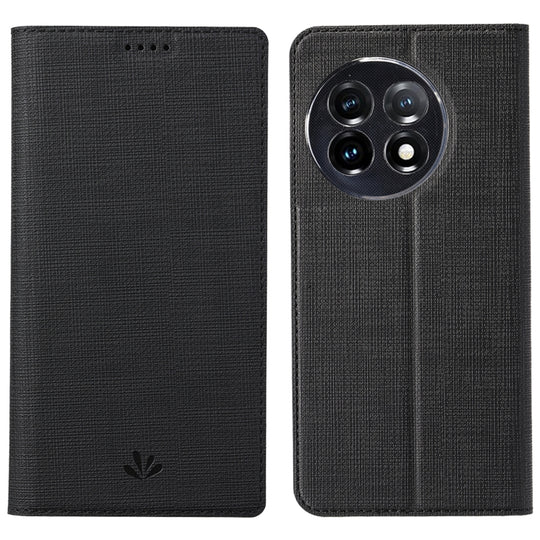 For One Plus 11 ViLi DMX Series Shockproof Magnetic Flip Leather Phone Case(Black)