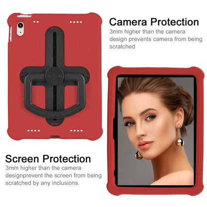 For iPad 2025 / 2022 Shield 360 Rotation Handle EVA Shockproof PC Tablet Case(Red Black) - iPad 2025 / 2022 Cases by buy2fix | Online Shopping UK | buy2fix