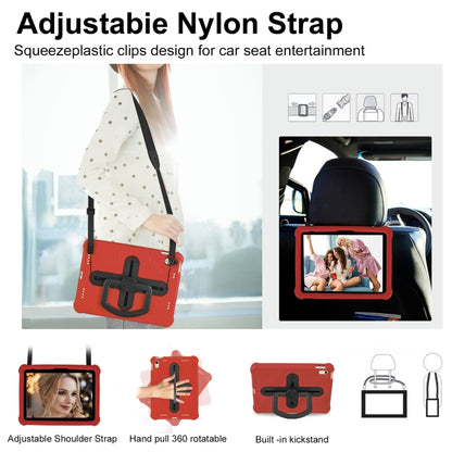 For iPad 2025 / 2022 Shield 360 Rotation Handle EVA Shockproof PC Tablet Case(Red Black) - iPad 2025 / 2022 Cases by buy2fix | Online Shopping UK | buy2fix