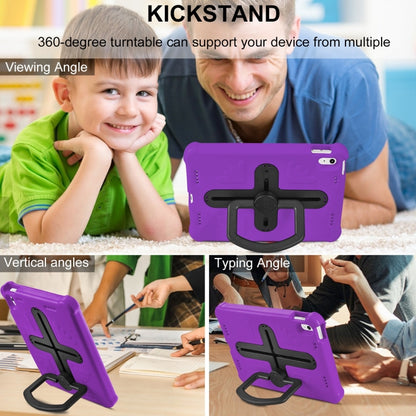 For iPad 2025 / 2022 Shield 360 Rotation Handle EVA Shockproof PC Tablet Case(Purple Black) - iPad 2025 / 2022 Cases by buy2fix | Online Shopping UK | buy2fix