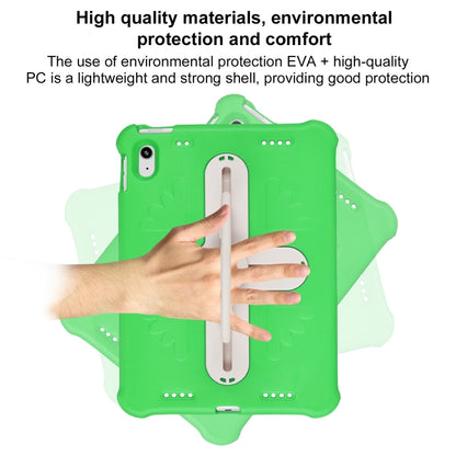 For iPad 2025 / 2022 Shield 360 Rotation Handle EVA Shockproof PC Tablet Case(Green Beige) - iPad 2025 / 2022 Cases by buy2fix | Online Shopping UK | buy2fix