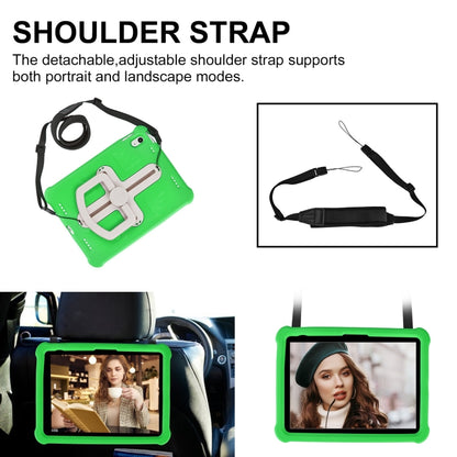 For iPad 2025 / 2022 Shield 360 Rotation Handle EVA Shockproof PC Tablet Case(Green Beige) - iPad 2025 / 2022 Cases by buy2fix | Online Shopping UK | buy2fix