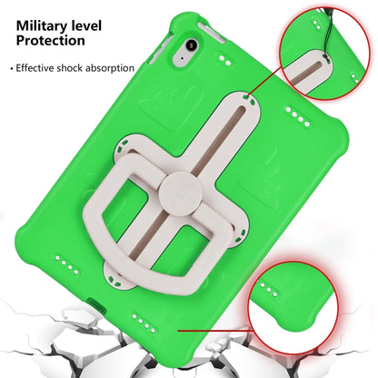 For iPad 2025 / 2022 Shield 360 Rotation Handle EVA Shockproof PC Tablet Case(Green Beige) - iPad 2025 / 2022 Cases by buy2fix | Online Shopping UK | buy2fix