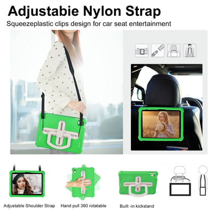 For iPad 2025 / 2022 Shield 360 Rotation Handle EVA Shockproof PC Tablet Case(Green Beige) - iPad 2025 / 2022 Cases by buy2fix | Online Shopping UK | buy2fix