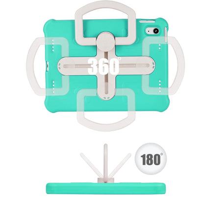 For iPad 2025 / 2022 Shield 360 Rotation Handle EVA Shockproof PC Tablet Case(Mint Green Beige) - iPad 2025 / 2022 Cases by buy2fix | Online Shopping UK | buy2fix