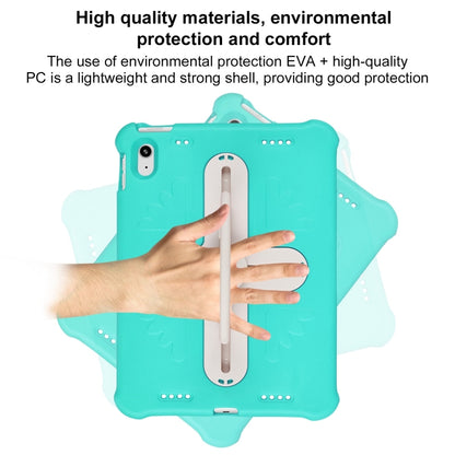 For iPad 2025 / 2022 Shield 360 Rotation Handle EVA Shockproof PC Tablet Case(Mint Green Beige) - iPad 2025 / 2022 Cases by buy2fix | Online Shopping UK | buy2fix