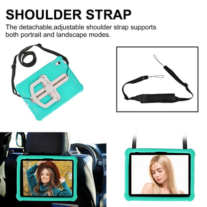 For iPad 2025 / 2022 Shield 360 Rotation Handle EVA Shockproof PC Tablet Case(Mint Green Beige) - iPad 2025 / 2022 Cases by buy2fix | Online Shopping UK | buy2fix