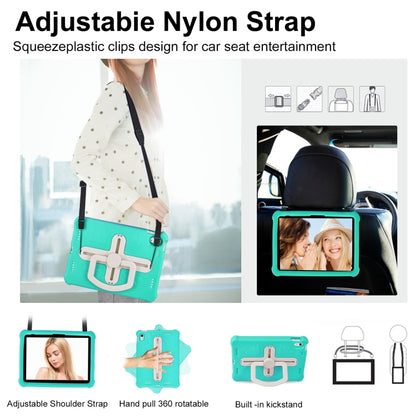 For iPad 2025 / 2022 Shield 360 Rotation Handle EVA Shockproof PC Tablet Case(Mint Green Beige) - iPad 2025 / 2022 Cases by buy2fix | Online Shopping UK | buy2fix