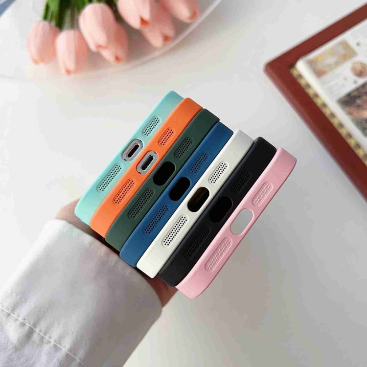 For iPhone 14 Plus Skin Feel CD Texture MagSafe Magnetic Phone Case(Royal Blue) by buy2fix