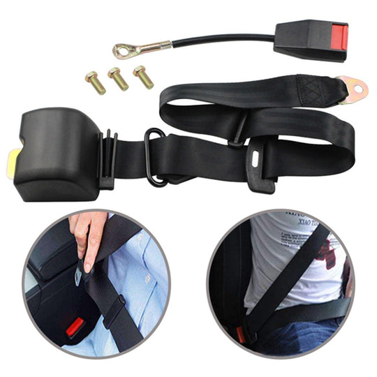 2pcs/Box Car Driver Seat Belt Three-point Automatic Retractable Seat Belt